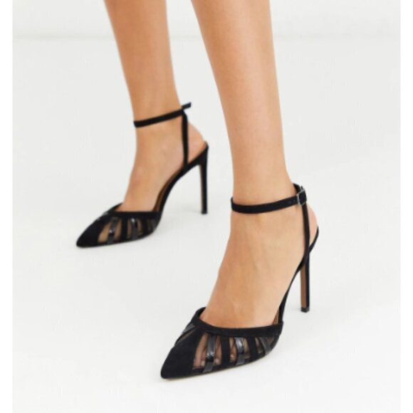ASOS DESIGN Perfection cut out stiletto heels in black NEW - Picture 3 of 15